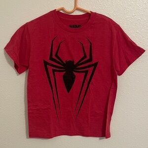 Marvel Red Spider Emblem Kids Tee